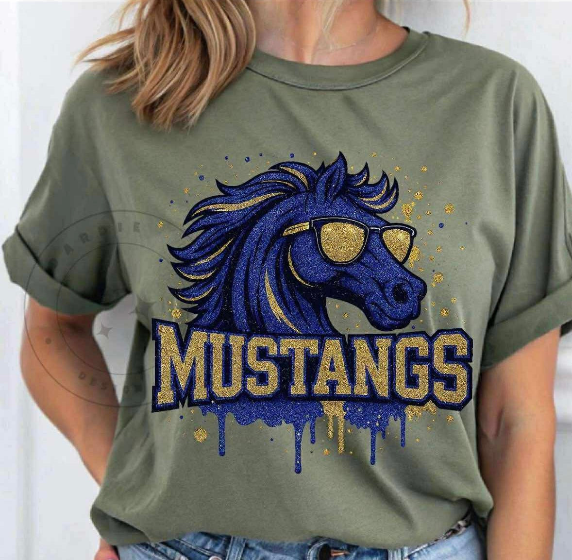 Glitter Mustangs
